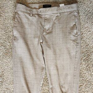 Light plaid trousers